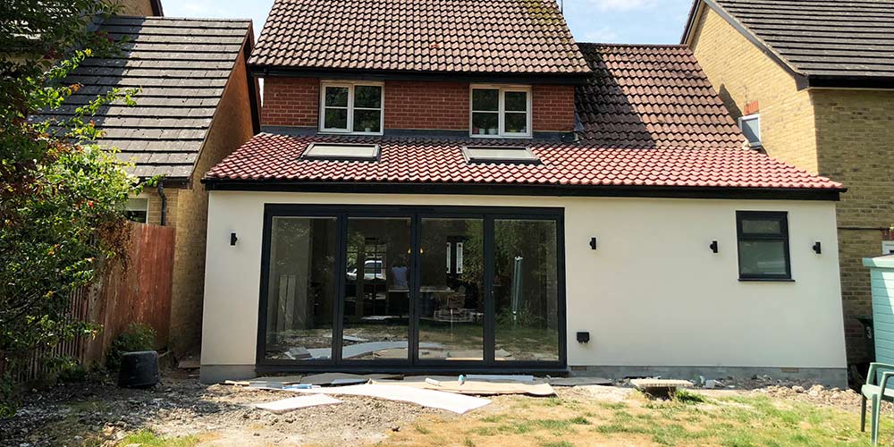 bi fold doors finishing touch to a house extension