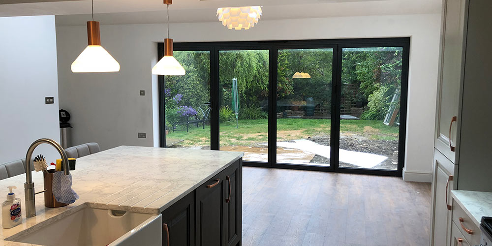 house extension with bifold doors