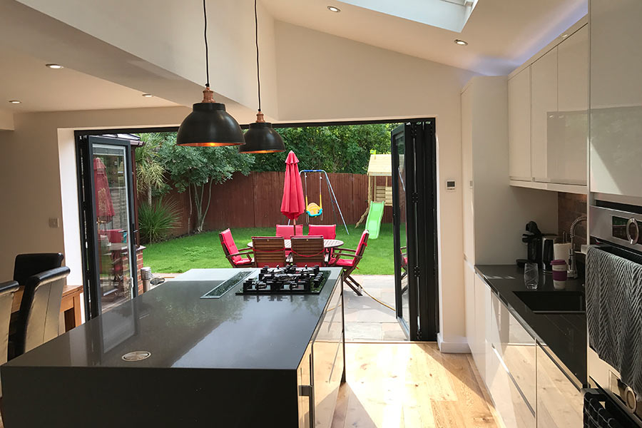 kitchen extension with bi-folds to garden